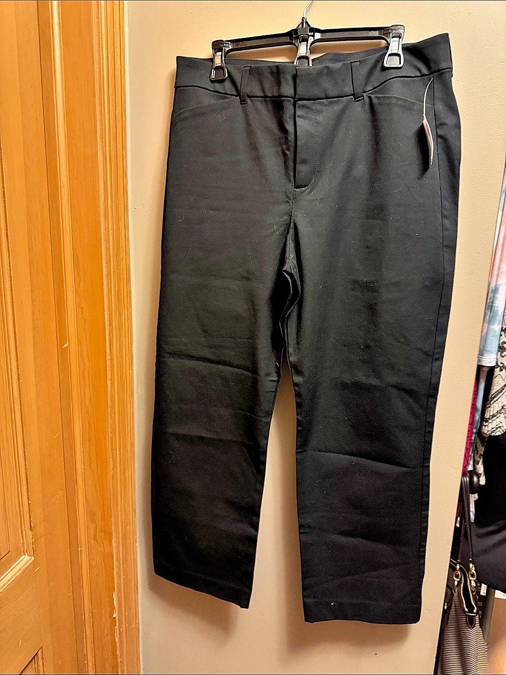 Old Navy High-Waisted Pixie Straight Pants Black Size 14